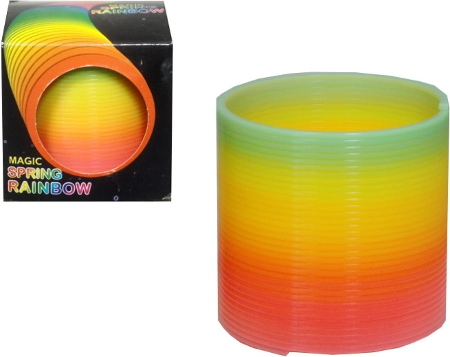 Neon színű szivárvány rugó