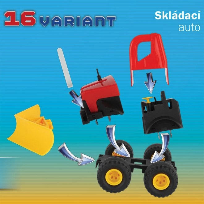 Összeépíthető kisautó COMBI CAR 2