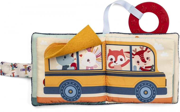 Lilliputiens textilkönyv Jules kutyussal