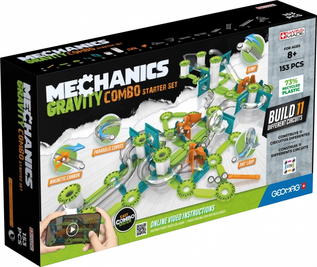 Mechanics Gravity RE Combo Starter Set a GEOMAG-tól – mágneses építőkészlet