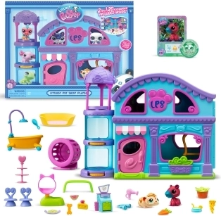 Littlest Pet Shop házikó 2 figurával
