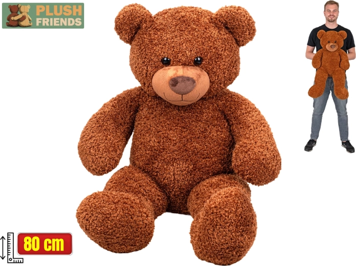 Plüss maci Plush Friends 80 cm barna