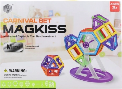 MAGKISS Karnevál mágneses építőjáték gyerekeknek