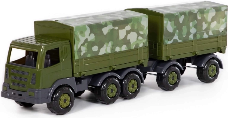 SuperTruck katonai teherautó utánfutóval - 1 db
