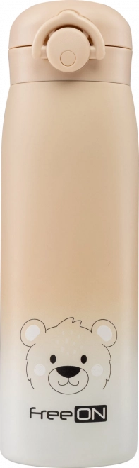 Rozsdamentes Termosz FreeON Bézs 480 ml