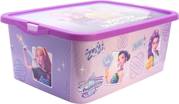 STOR tárolódoboz 13 l K-Pop: Démonvadász fialová