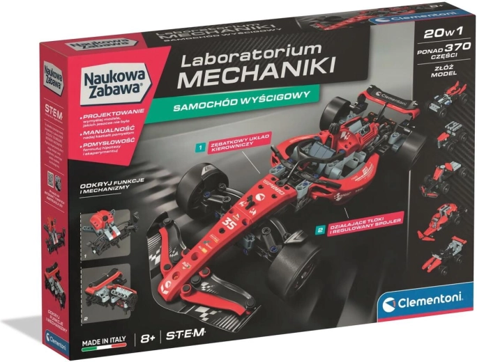 Clementoni Mechanikai laboratórium – versenyautó