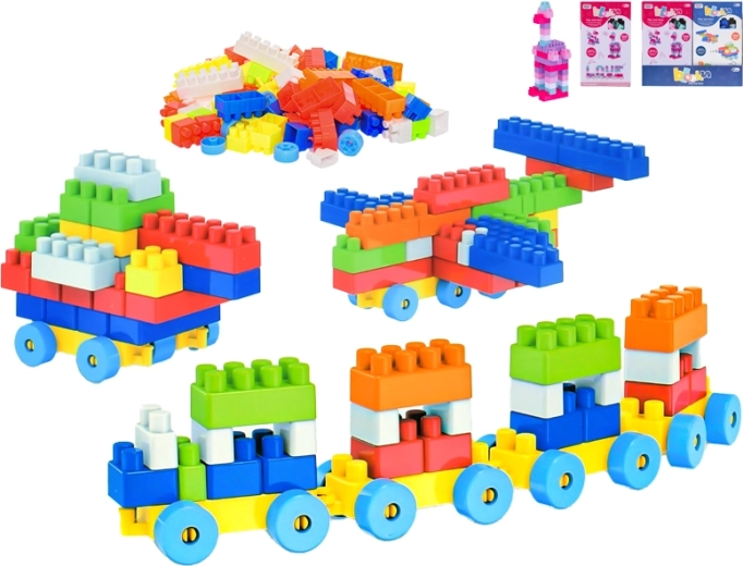 Járműépítő készlet 100 darabbal 3 éves kortól