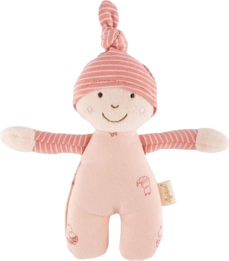Sigikid puha baba – első rózsaszín plüss/pötyi 17 cm