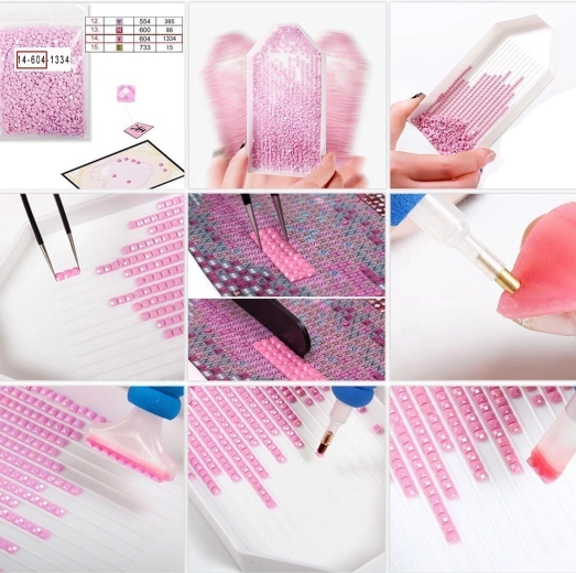 Csillogó kövecskék és rendezett eszközök