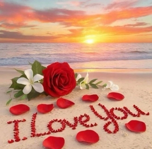 Gyémántmozaik – Strand I Love You