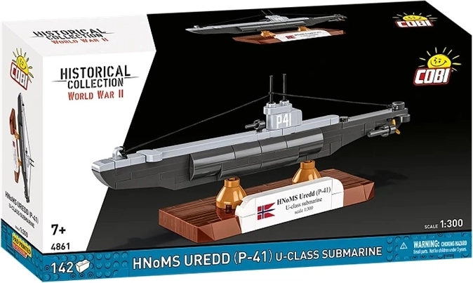 COBI Historical Collection WWII HNoMS Uredd (P-41) tengeralattjáró, U-osztály, 1:300 méretarány