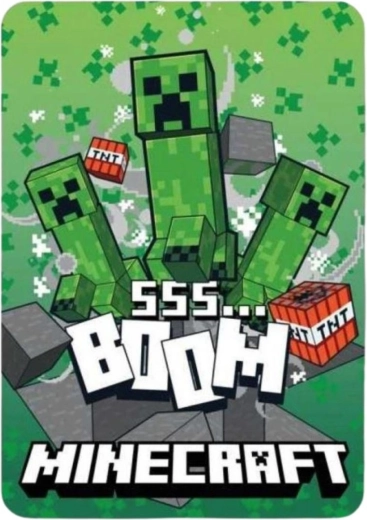 Minecraft polár takaró - 1 db