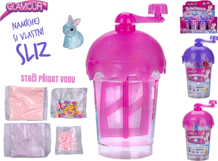 Glamour nyálka‑készítő szett kiegészítőkkel