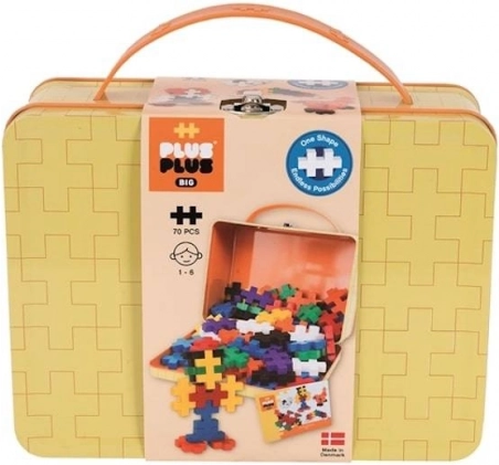 PLUS-PLUS BIG Basic fém koffer – 70 elem