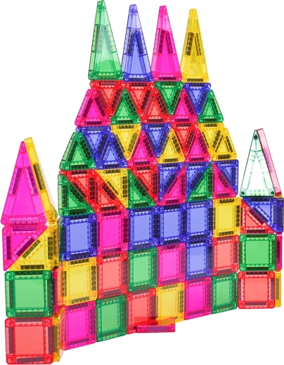 Kreatív 3D építés élénk színekkel