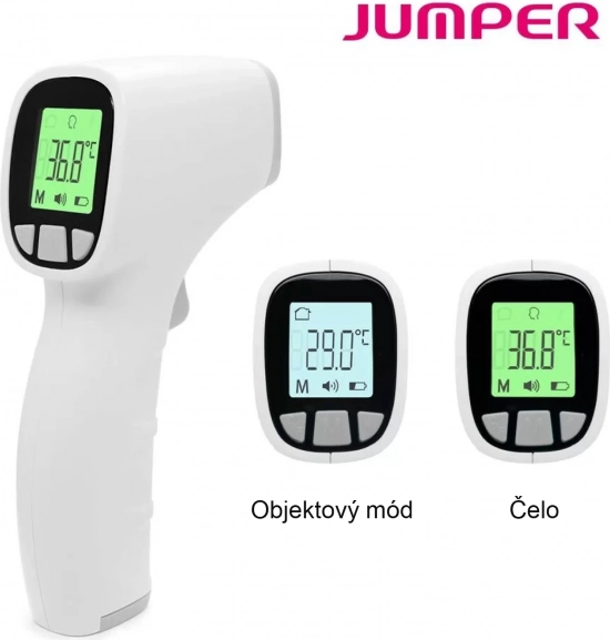 Digitális érintésmentes hőmérő Jumper gyermekeknek és felnőtteknek, kék