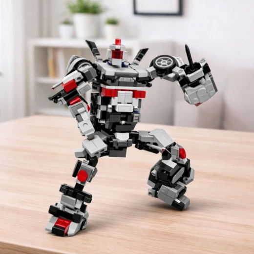 Mozgatható robot az akciódús játékhoz