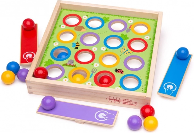 Fa asztali játék – Pöttyös kalap BIGJIGS TOYS