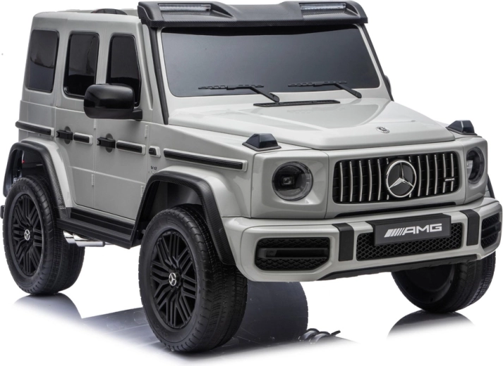 Mercedes G63 XXL 24 V gyermek elektromos autó, világosszürke