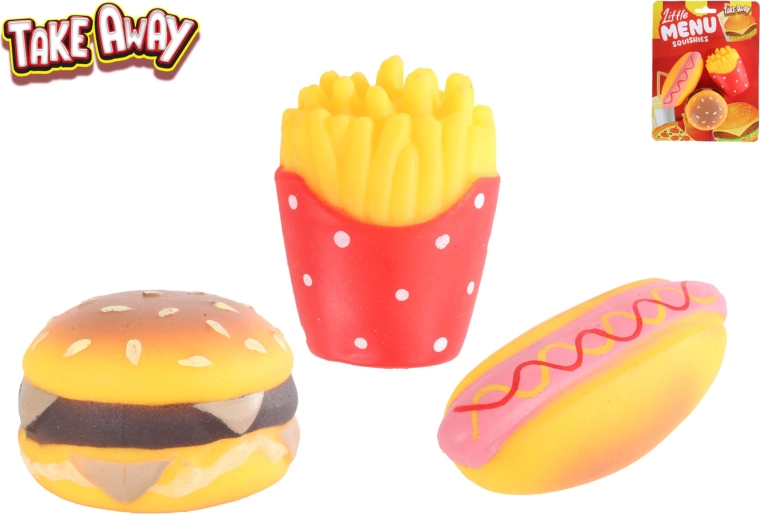 Nyújtható mini fast food játékok Take Away (6 db)