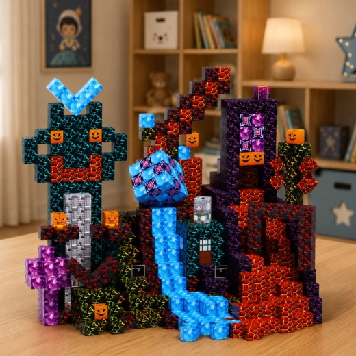 Erős mágnesek a stabil 3D építményekhez