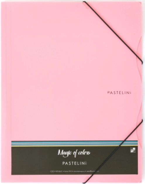 PASTELINI A4 gumis mappa rózsaszín
