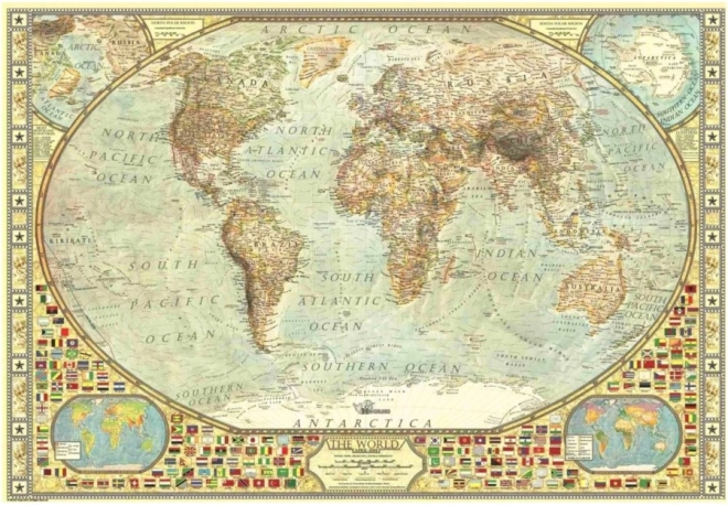 Világtérkép Puzzle 2000 Darab