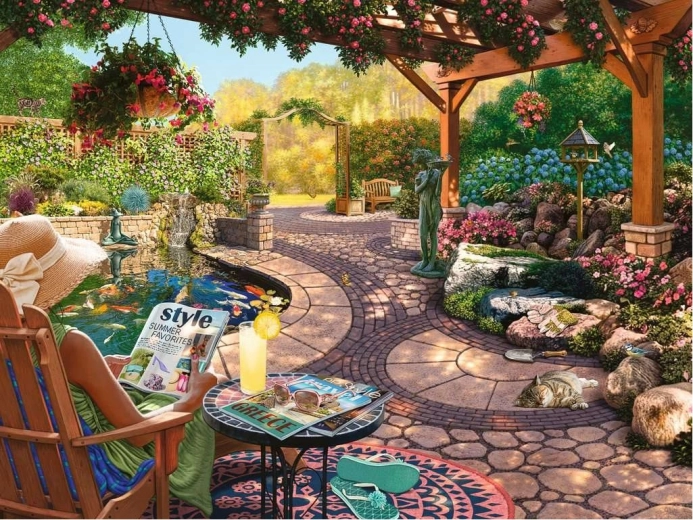 Nagyformátumú puzzle Gyönyörű udvar 750 darab