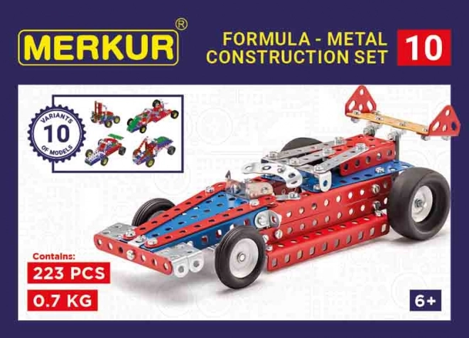 Merkur versenyautó építőkészlet