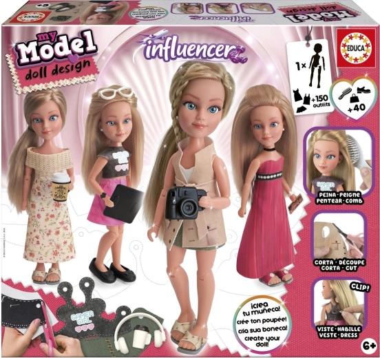 Educa My Model Doll Design kreatív készlet – influencer