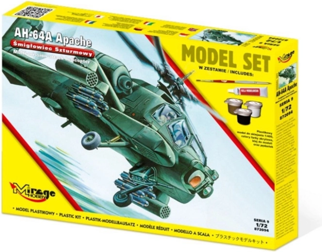 AH-64A Apache műanyag helikopter makett