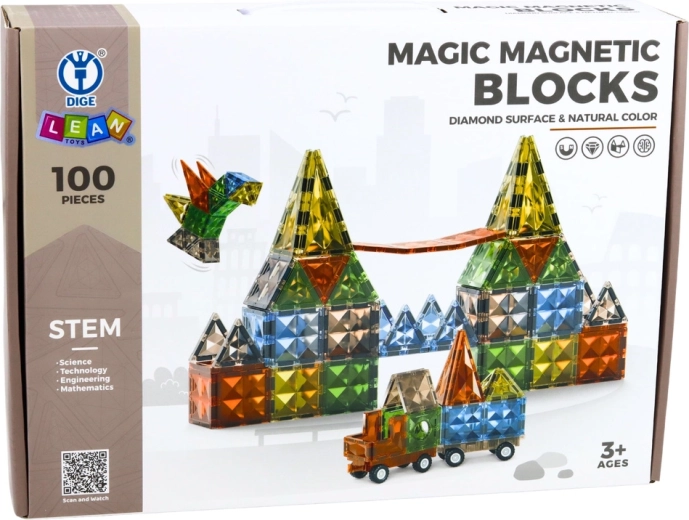 Gazdag, 100 darabos készlet kis építőknek