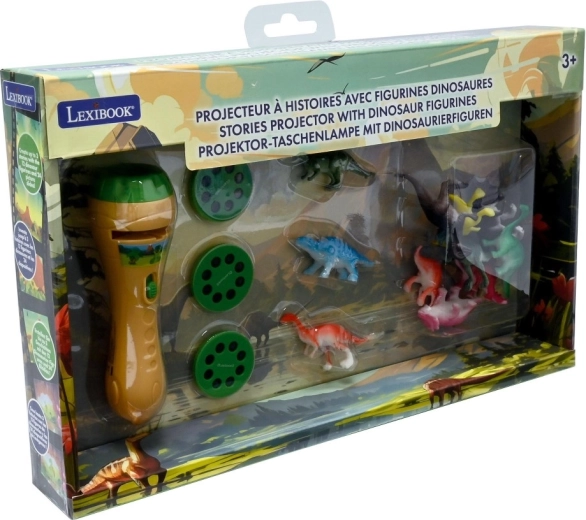Lexibook zseblámpa történetvetítővel és dinoszaurusz-figurákkal