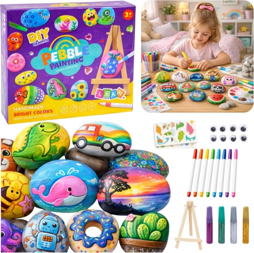 Kőfestő kreatív készlet mini állvánnyal