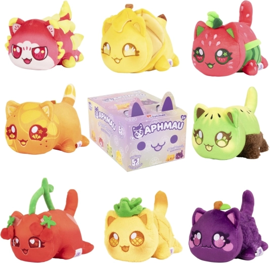 Aphmau Mystery MeeMeow gyümölcsös plüss cicus (meglepetés)