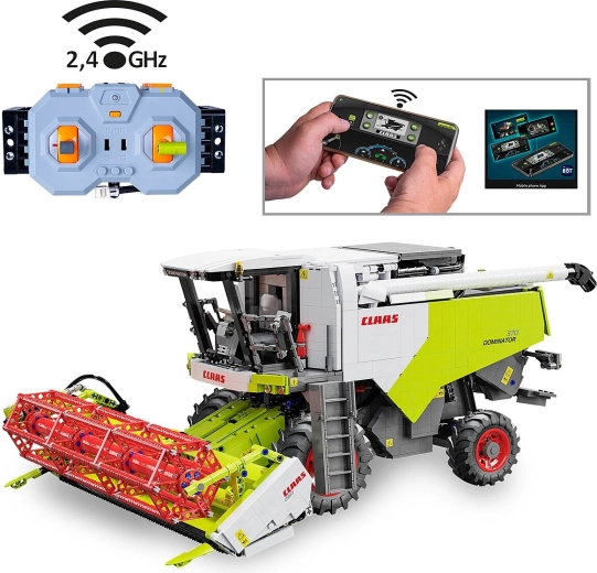 CaDA Claas Dominator 370 távirányítású kombájnépítő készlet 1:18