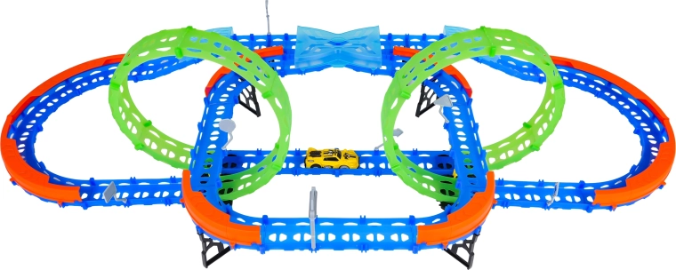 Két fluoreszkáló, 360°-os hurok