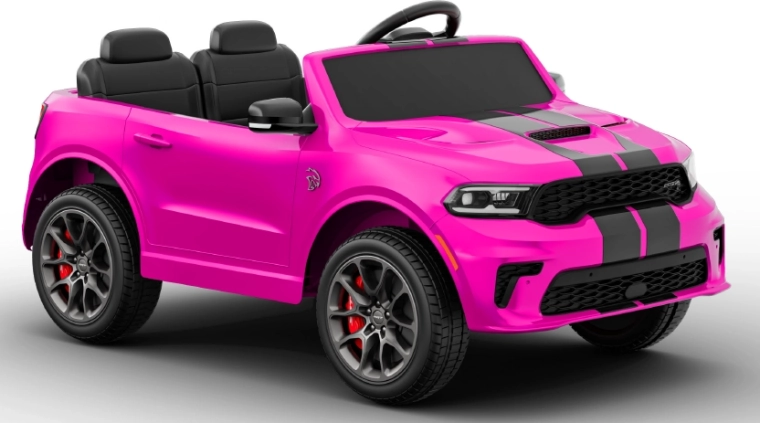 Rózsaszín elektromos kisautó Dodge Durango gyerekeknek