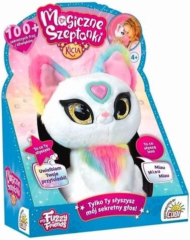 Interaktív plüss cica titkos suttogásokkal COBI Magiczne Szeptanki Kicia