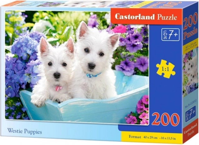 200 darabos puzzle – westie kölykök