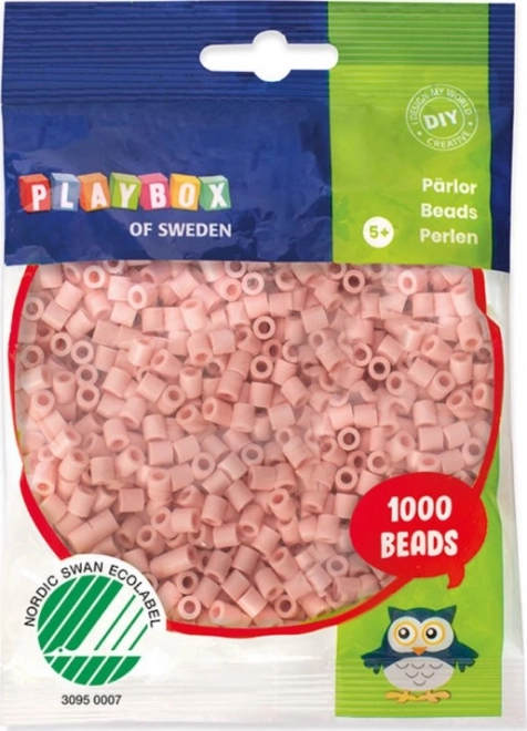 PLAYBOX vasalható gyöngyök – barack és testszín, 1000 db