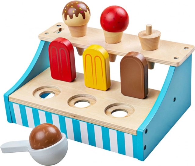 Fa fagylaltállvány Bigjigs Toys