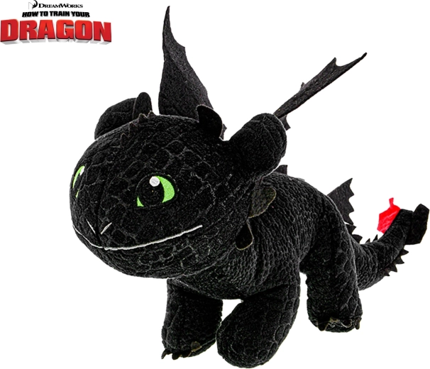 Plüss sárkány Fogatlan (Toothless) 15 cm
