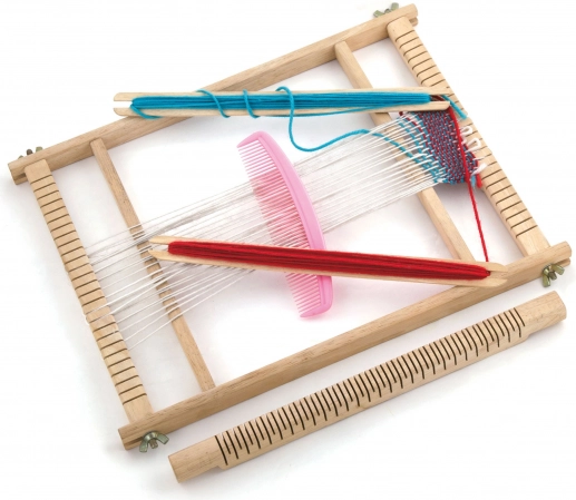 Viga fa szövőkeret montessori szett szövéshez