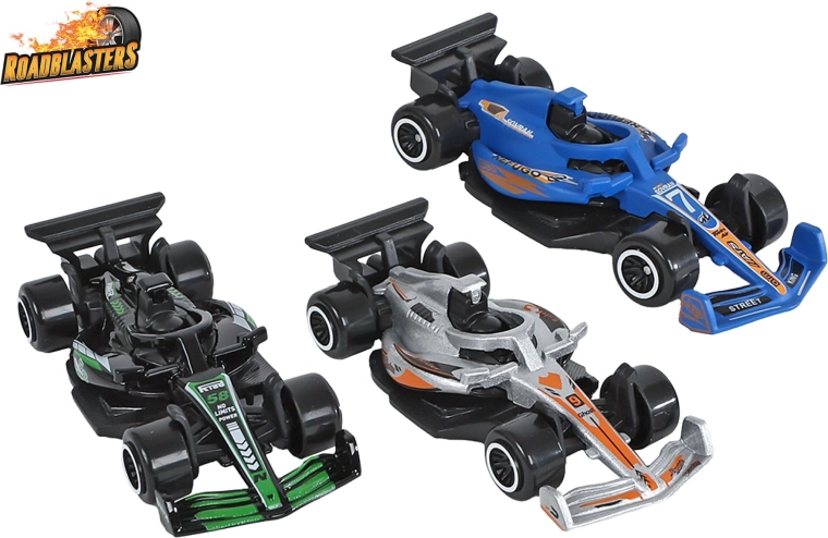Roadblasters fém versenyautó 7,5 cm - 3 db-os készlet