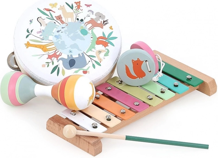 Vilac fa zenekészlet Sarah Betztől, a világ állatai