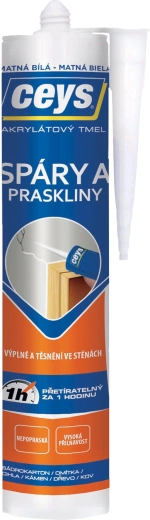 Akril tömítő hézagokhoz és repedésekhez 280 ml fehér matt CEYS