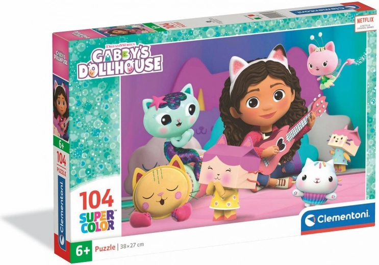 Clementoni puzzle – Gabby varázslatos háza – Zenei pillanat, 104 darab