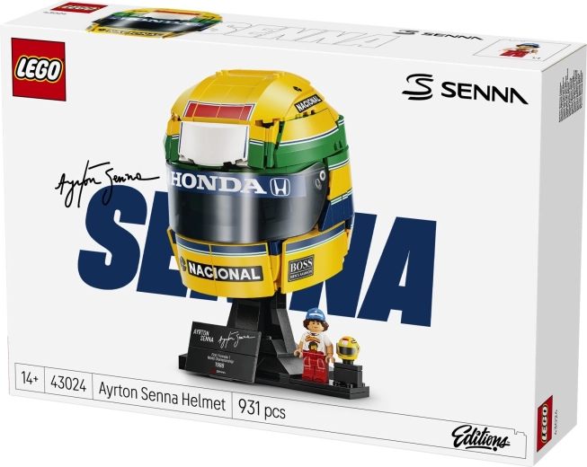 Ayrton Senna minifigura a csomagban